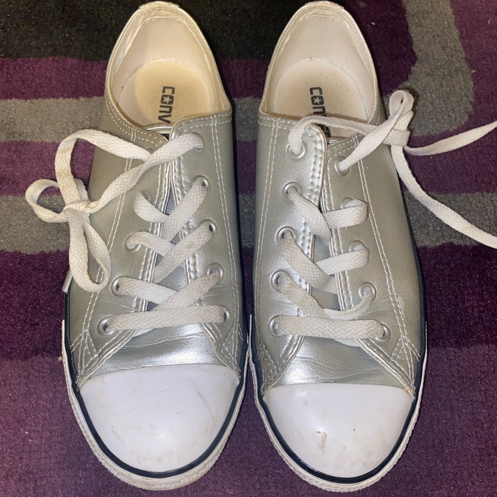 Silver Low-Top Converses